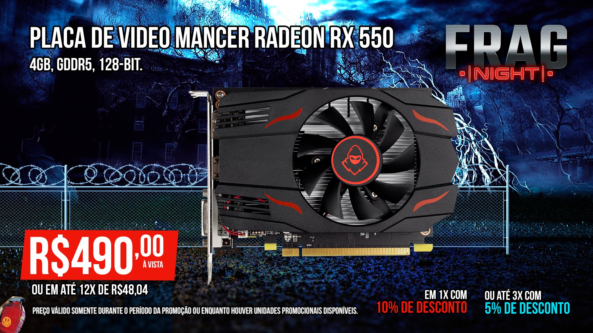 Rx 550 em promoção