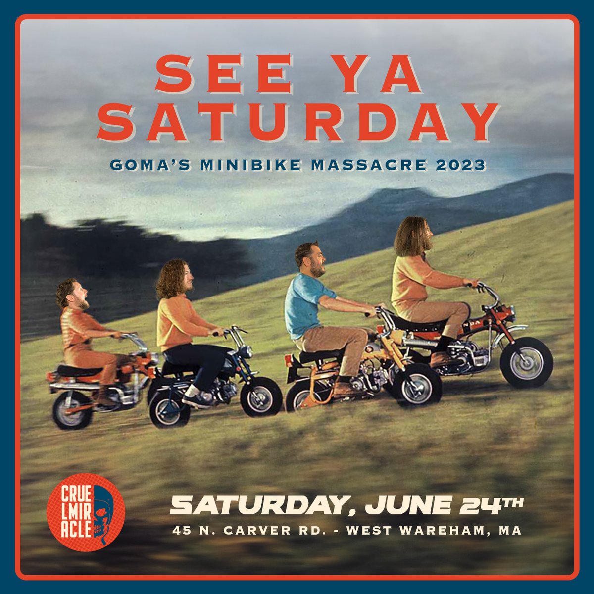 SEE YA SATURDAY Y'ALL!
Stoked &amp; ready to be playing freshly written new tunes at the massacre. ⚡️💀⚡️
Also, Don Jamieson from VH1's That Metal Show will be co-MCing this party.
GET STOKED! #SupportGoodTimes