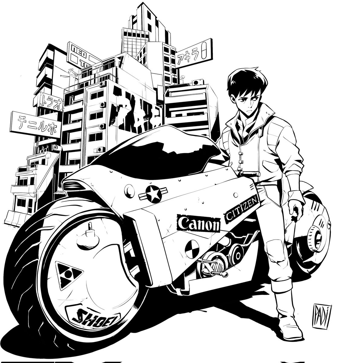 A drawing I made of kaneda shotaro a while ago 
I post on instagram way more not really used to Twitter, hope you like it anyways 

#akira #kaneda #digitalart #illustlation #artist