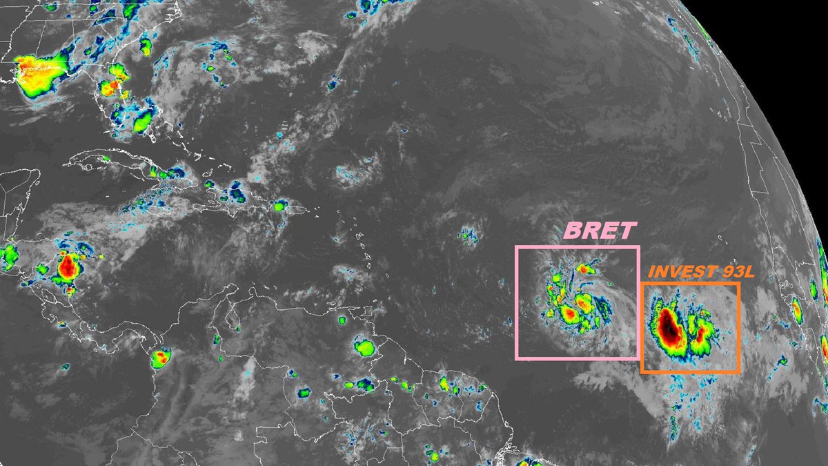 Hot take on #BRET: there is no hot take. Models are all over the place with track &amp; intensity. Globals ain't that into it, but hurricane models get aggressive with intensity. Chase subject? Can't say yet. Could be—but I'm hesitant to play Island Roulette for early-season garbage.