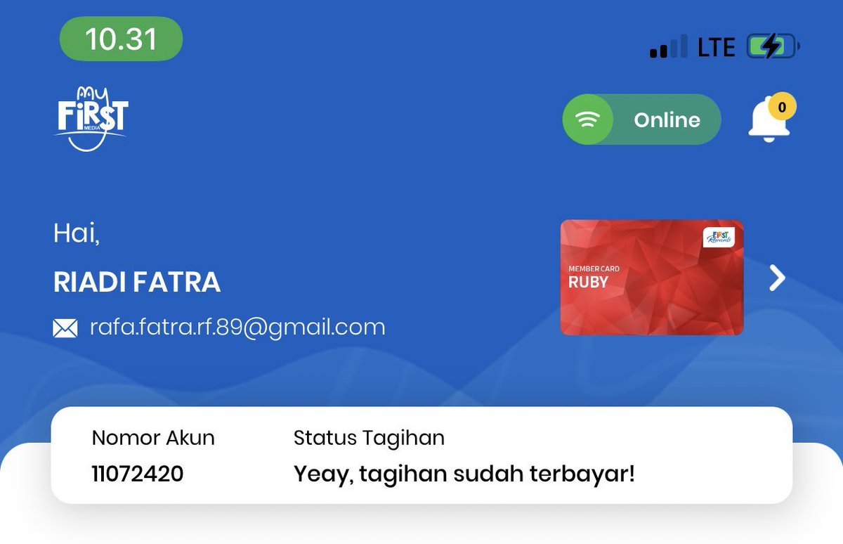 raavaa's tweet photo. @FirstMediaCares tolong di cek dong udah 3 hari internet ga nyala https://t.co/wBFHQaqtH3