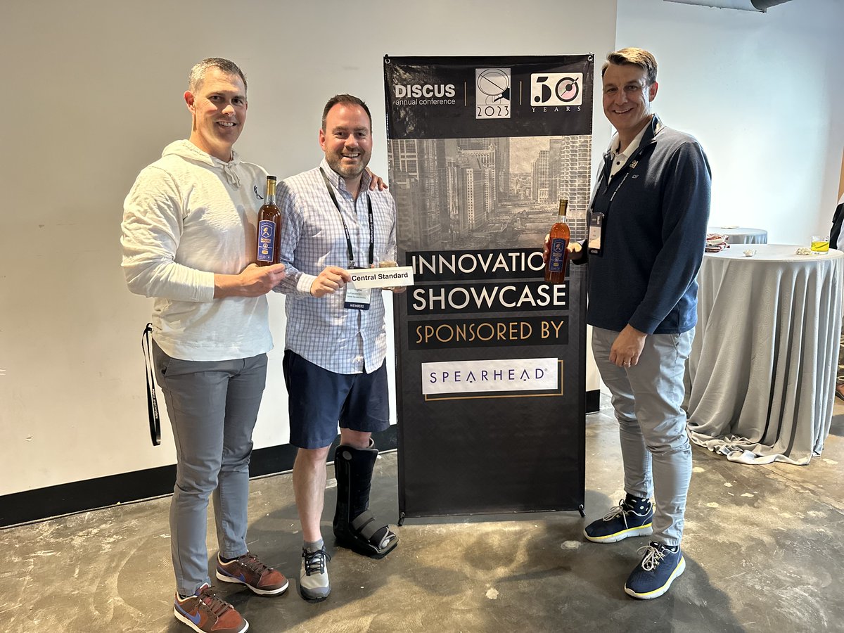 StandardDistill's tweet photo. Last week our team attended the Distilled Spirits Council Innovation Showcase. We were honored to be in the running and recognized for our Brewmaster Series Brandy collaboration with Hofbrau Munchen. More innovation is in the works, stay tuned!

#centralstandard #distillery https://t.co/XpufAL9rvm