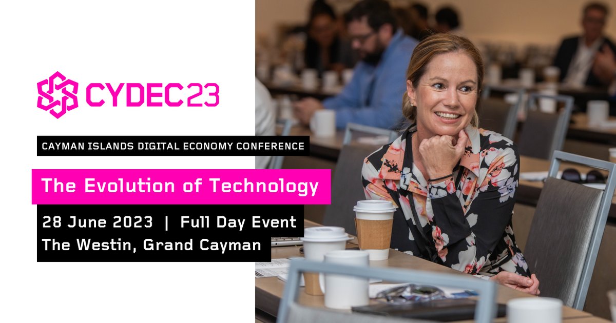 cydecconference's tweet photo. Join us at CYDEC2023 as we dive into the latest trends, disruptive technologies, and game-changing innovations, and their impact on the Cayman Islands. 

Register today 🔗 https://t.co/HT0XxrCRJ0
📌 The Westin Grand Cayman
🎟️ $500.00 KYD

#TechNetworking #Ai #EdTech #web3.0 https://t.co/A0QTsgg8vj