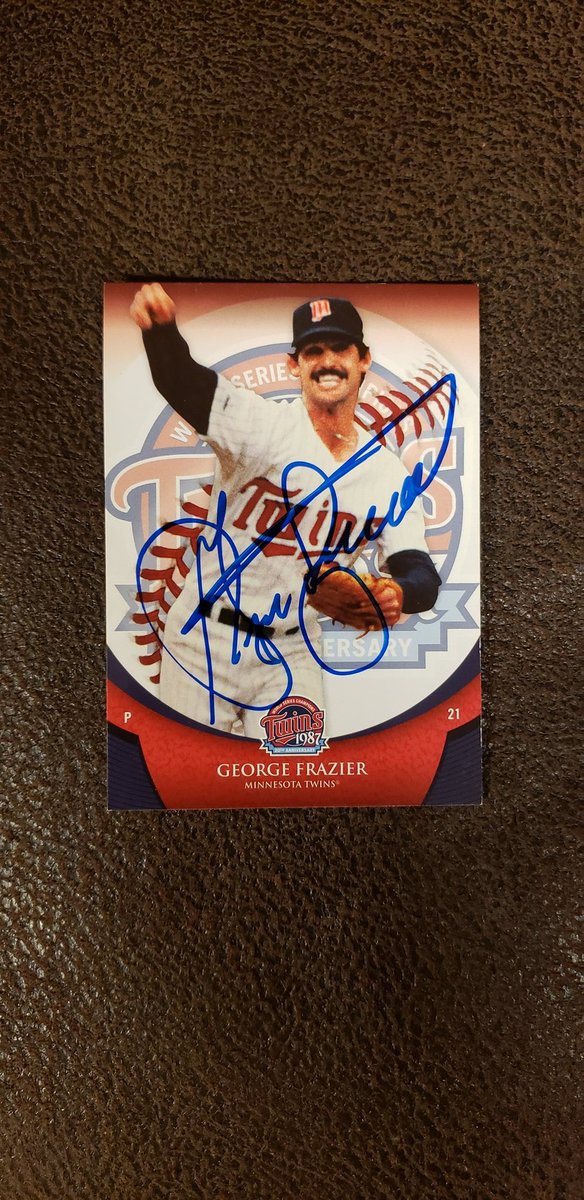 Saddened to hear about the passing of @Twins '87 #WorldSeries member George Frazier. Every one of those guys was my hero. #RIP