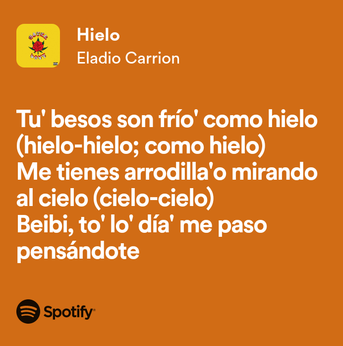 Hielo ~ Eladio Carrion/Jhayco