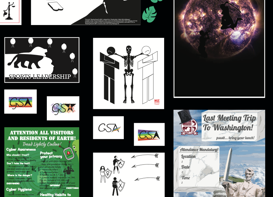 Here's a peek from my Presentation Board showcasing my favourites from my awesome experience at M&amp;T Graphics Factory. I'm looking forward to our Open House, it's safe to say I'll miss this place once I'm done, TY, M&amp;T, I wouldn't have spent my time any differently this semester!
