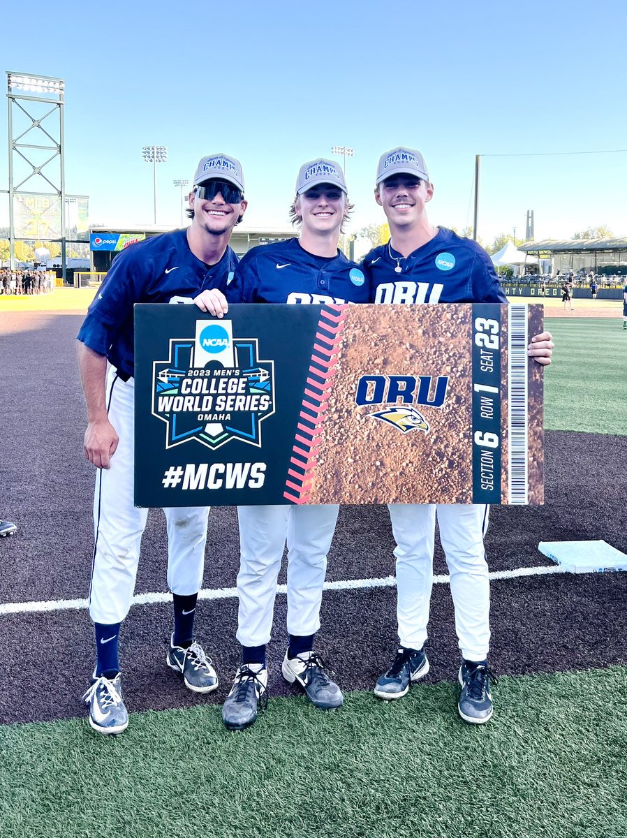FOXNashville's tweet photo. TENNESSEE PLAYERS! Ryan Tressler graduated Davidson Academy in Nashville in 2020 and is a pitcher for Oral Roberts University. His mom is a school nurse at the same school. ORU will play TCU in the #CollegeWorldSeries Tuesday in Omaha! https://t.co/g2PFD16V9u