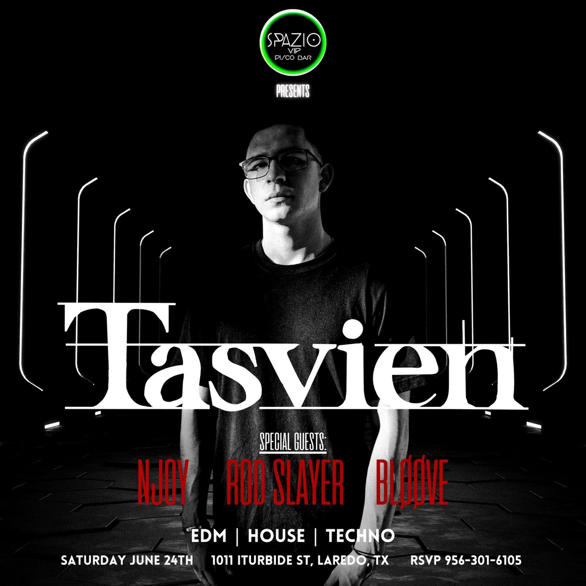 So stoked to be opening for my brother @TasvienMusic this Saturday

6.24.23 at Spazio Disco Bar, Downtown Laredo

Playing 11-Midnight
