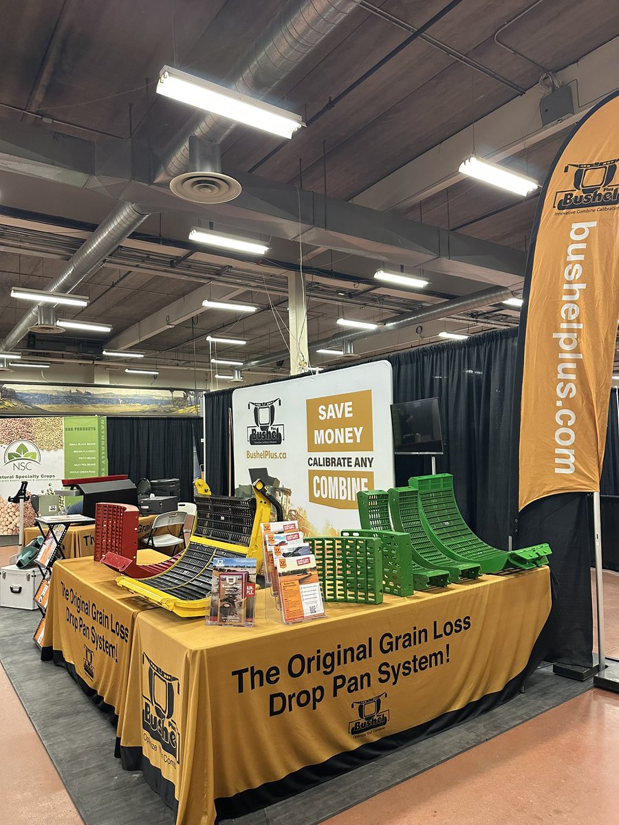 BushelPlus's tweet photo. Canada’s Farm Show - we’re ready for ya! We’re all set to talk everything harvest optimization at booth 80102/80003 in Banner Hall 8! 🌾
#bushelplus #bushelplusharvestloss #madconcaves #harvestseason #canadasfarmshow #AgTwitter https://t.co/fpetG9wNT1