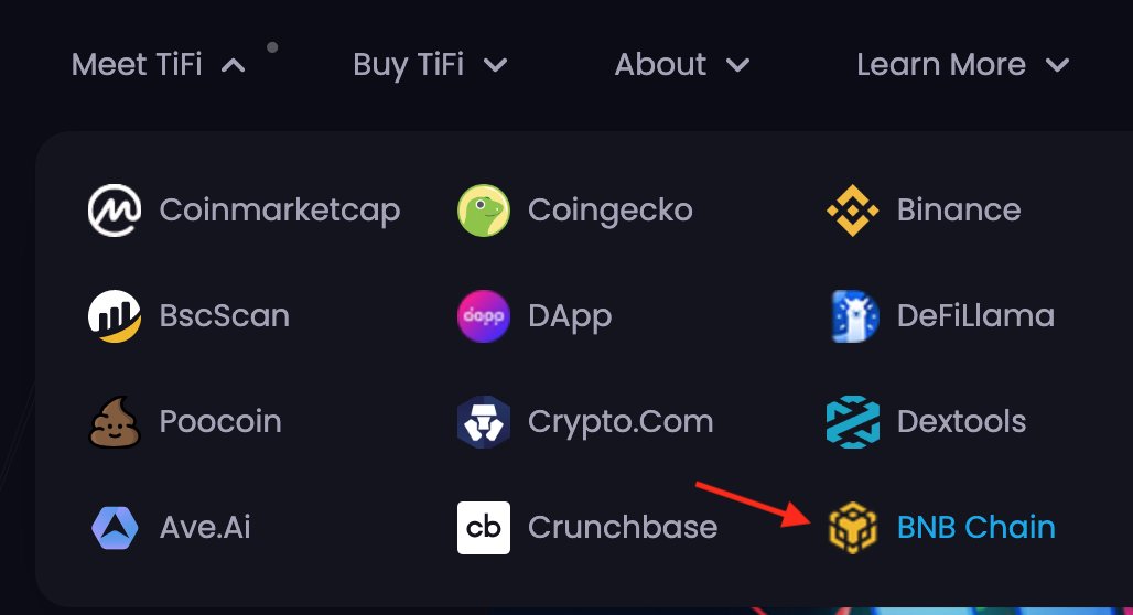 You may have noticed that tifi.net just added #TIFI's @BNBCHAIN link, we appreciate you rate #TIFI with 5 stars on the page!
👉 dappbay.bnbchain.org/detail/tifi