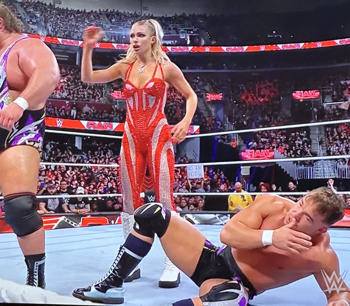 KylerL06's tweet photo. @WWE @maxxinedupri @WWEValhalla Hey @maxxinedupri did Lana have a garage sale?    LOL. J/K
Great job tonight!! https://t.co/iKgZoUhphl
