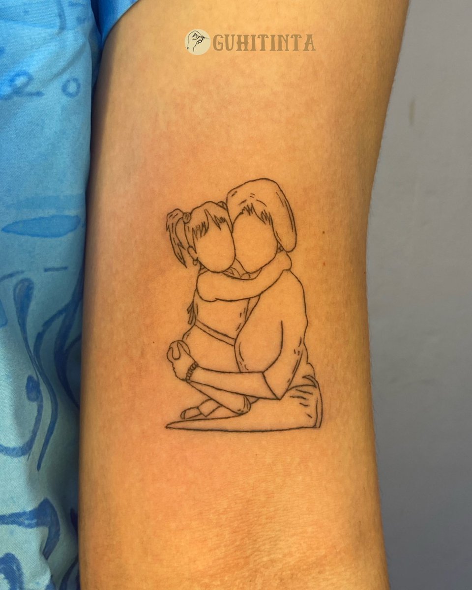 Inked in love - a tribute to the unbreakable bond between mother and  daughter. ♥️ Two hearts, one soul - a family's love story told through ink  for our client's first tattoo👩\u200d👧, image size:960x1200