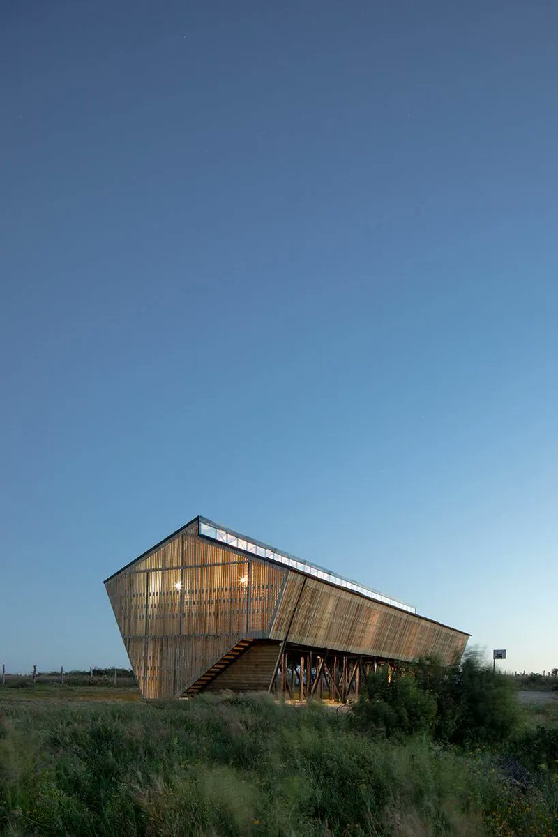 designboom's tweet image. chilean home wraps in latticed semi-external corridor to combine private + commercial living designboom.com/architecture/c…