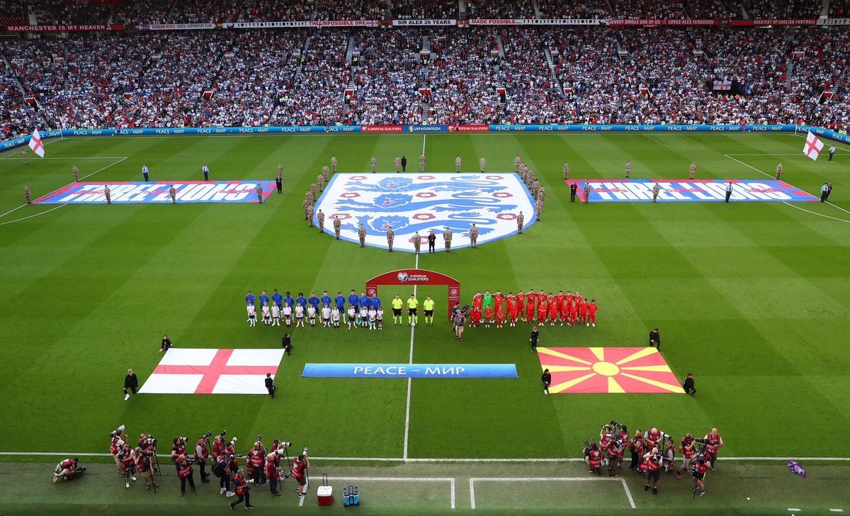 Representing @England at Old Trafford ❤️🏴󠁧󠁢󠁥󠁮󠁧󠁿⚽