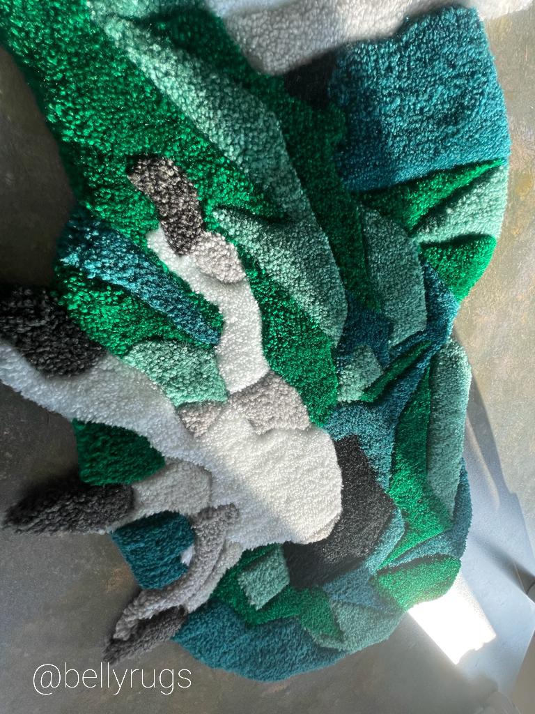 BellyRugs's tweet photo. Super excited to share our rug with you all. This Olm rug is available for purchase so please get in contact if you're interested.

If you want a custom rug making, get in contact with your ideas :). https://t.co/mgRuOm9RSv