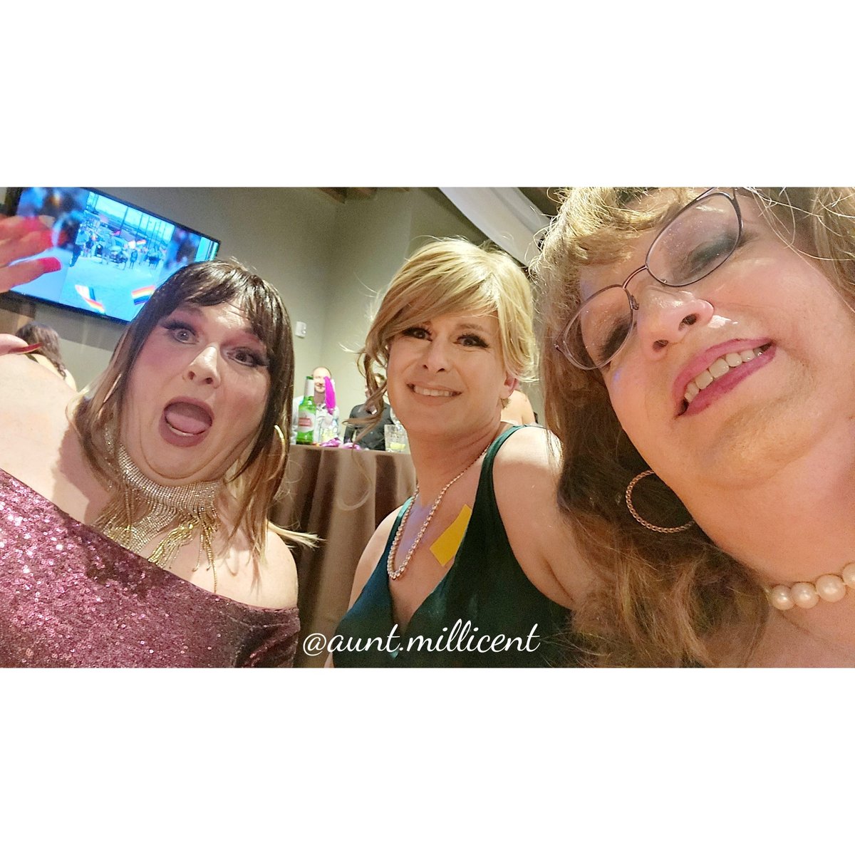 AuntMillicent's tweet photo. Me and my Sweetie attended the Prom at #TriPride this year.  Here are some photos of the festivities.

It wss a great event with no politics, hate or nonsense.  Just fun!  We are OUT here!

#crossdressing #transisbeautiful #trans #pride
💖🎀🏳️‍⚧️⚧️ https://t.co/MbH0VZyBpj