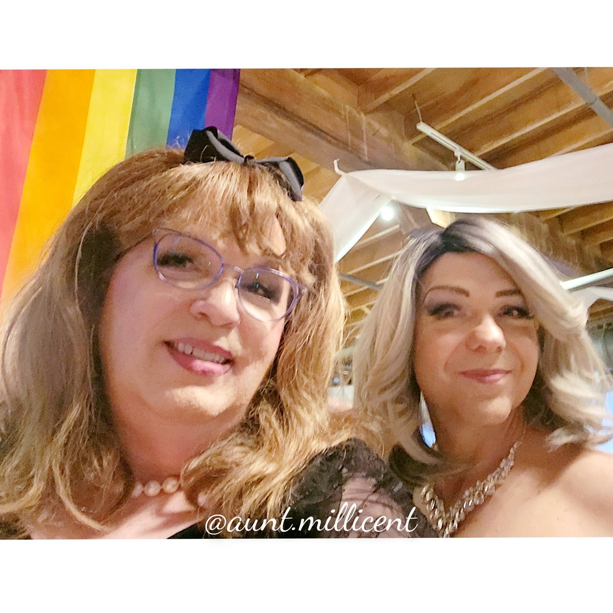 AuntMillicent's tweet photo. Me and my Sweetie attended the Prom at #TriPride this year.  Here are some photos of the festivities.

It wss a great event with no politics, hate or nonsense.  Just fun!  We are OUT here!

#crossdressing #transisbeautiful #trans #pride
💖🎀🏳️‍⚧️⚧️ https://t.co/MbH0VZyBpj