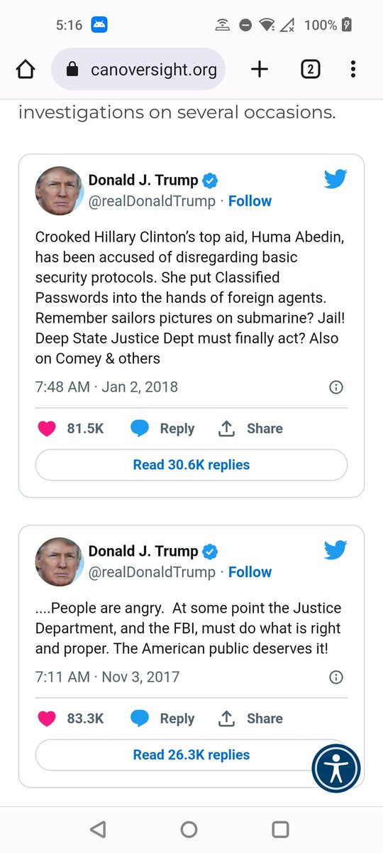 Here is a few reminders for the GOP, Republicans, & MAGACult that Trump (in his own words) attempted to insert himself into the DOJ & FBI to weaponize & attack his perceived enemies.
americanoversight.org/investigation/…
#Trump #DOJ #FBI #MAGA #Biden2024 #Biden #EspionageAct #UkraineWar…