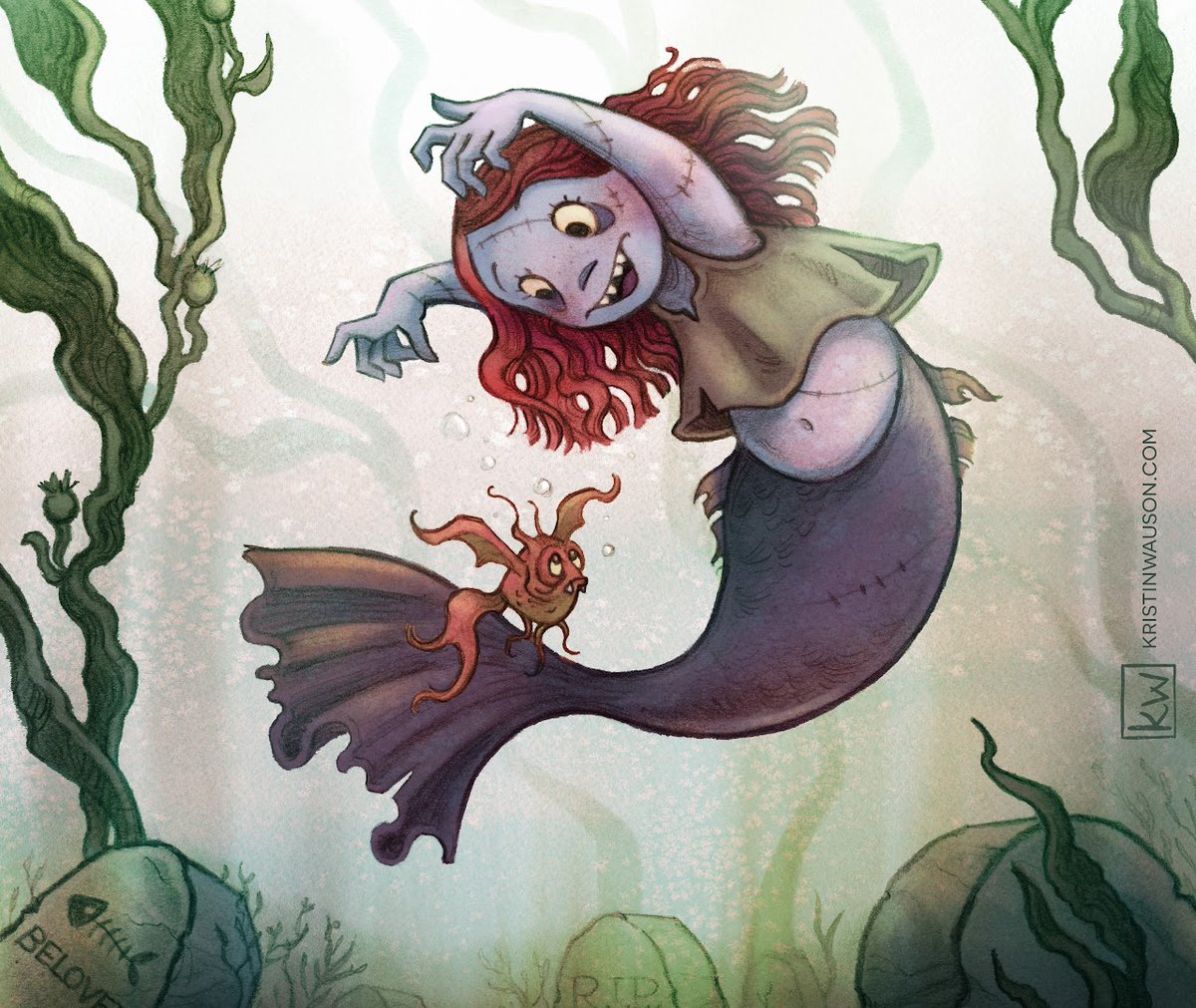 #KidlitZombieWeek is the first week of July this year! 

Show us you're excited by sharing your favorite #zombie or #mermaid gif in honor of @kristinwauson's merzombie mascot!

Make sure to RT & share with all your #amwriting friends! 

Details here: sites.google.com/view/kidlit-zo…