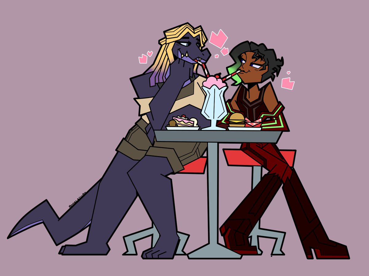 JasonMenendez17's tweet photo. Thank you do much for the commission @AngelZillah I love how you drew these love lizards! https://t.co/XTpA6AeB2S