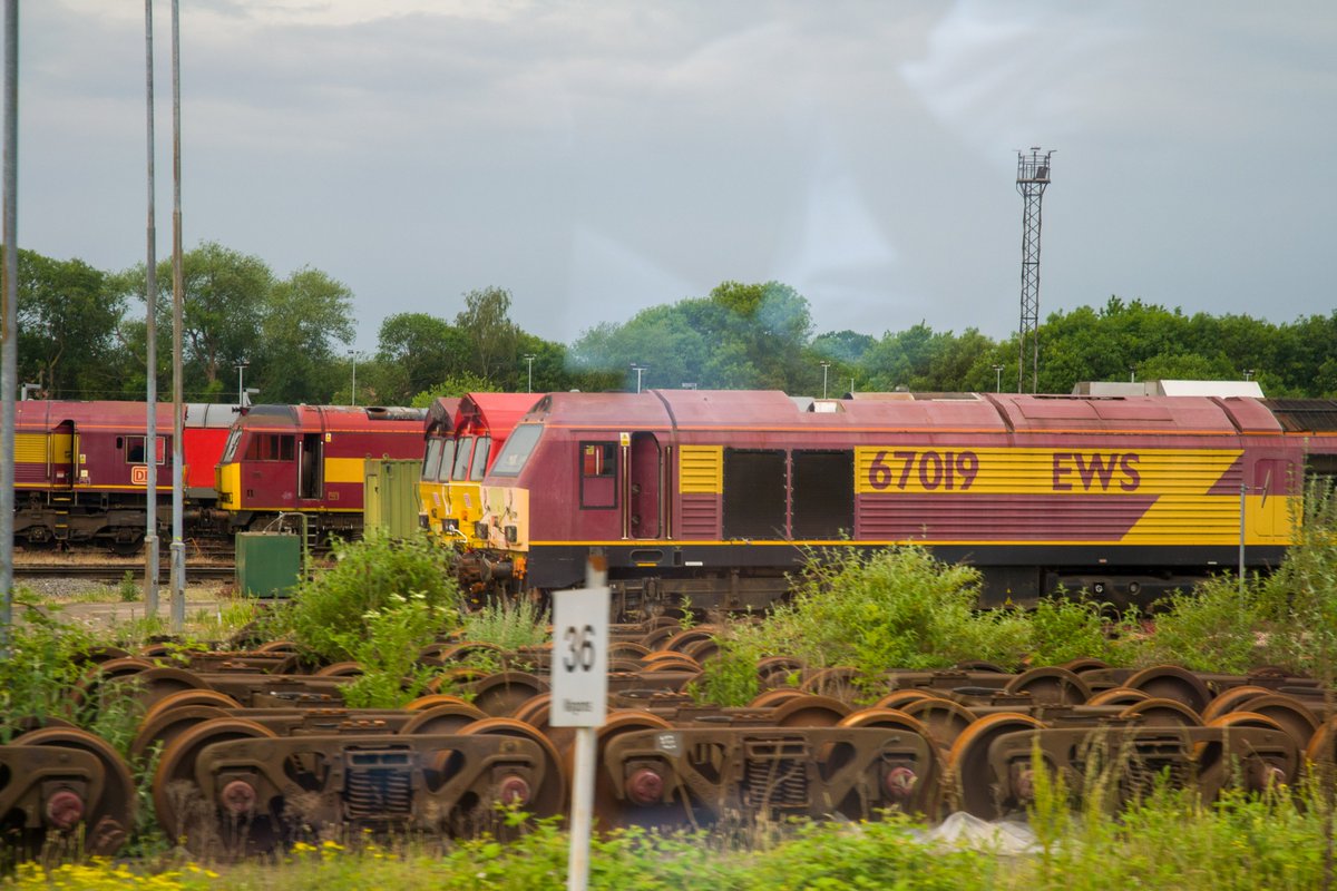 jamespilbeam1's tweet photo. Toton TMD from a passing EMR service which had been timetabled to divert due to Engineering works

Nice to finally tick off a couple of the lines through there✅✅

17th June 2023 https://t.co/iljMqQITuD