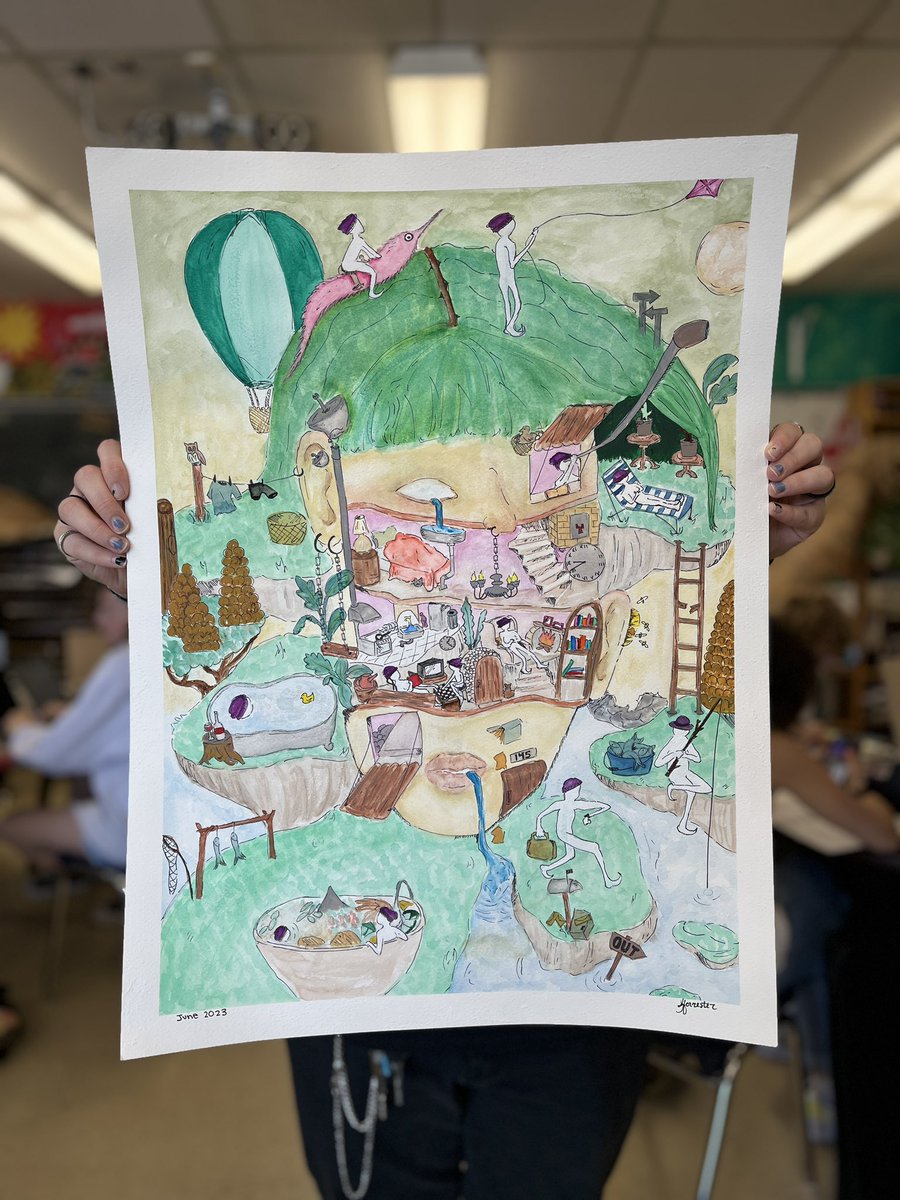 MrJeans's tweet photo. The best part about the end of the year is gazing upon the INCREDIBLE final projects! So much talent! #creativekids #originals #studio122 @HumberviewArts @HumberviewSS https://t.co/AomzMdclu0