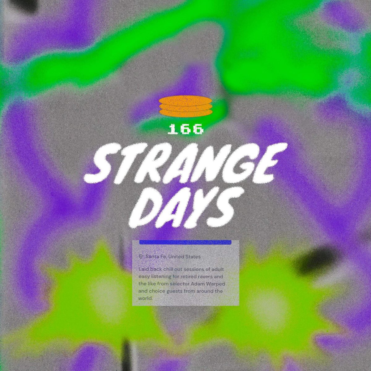 New episode SD166 with special guest selector Santiago of M4T Argentina now available on <a href="/mixcloud/">Mixcloud</a>! mixcloud.com/STRANGE_DAYS/s…