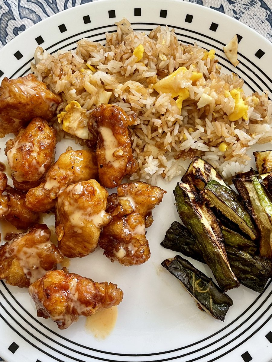 Zach Attack on Twitter "Followed up with homemade orange chicken, fried rice, and airfried