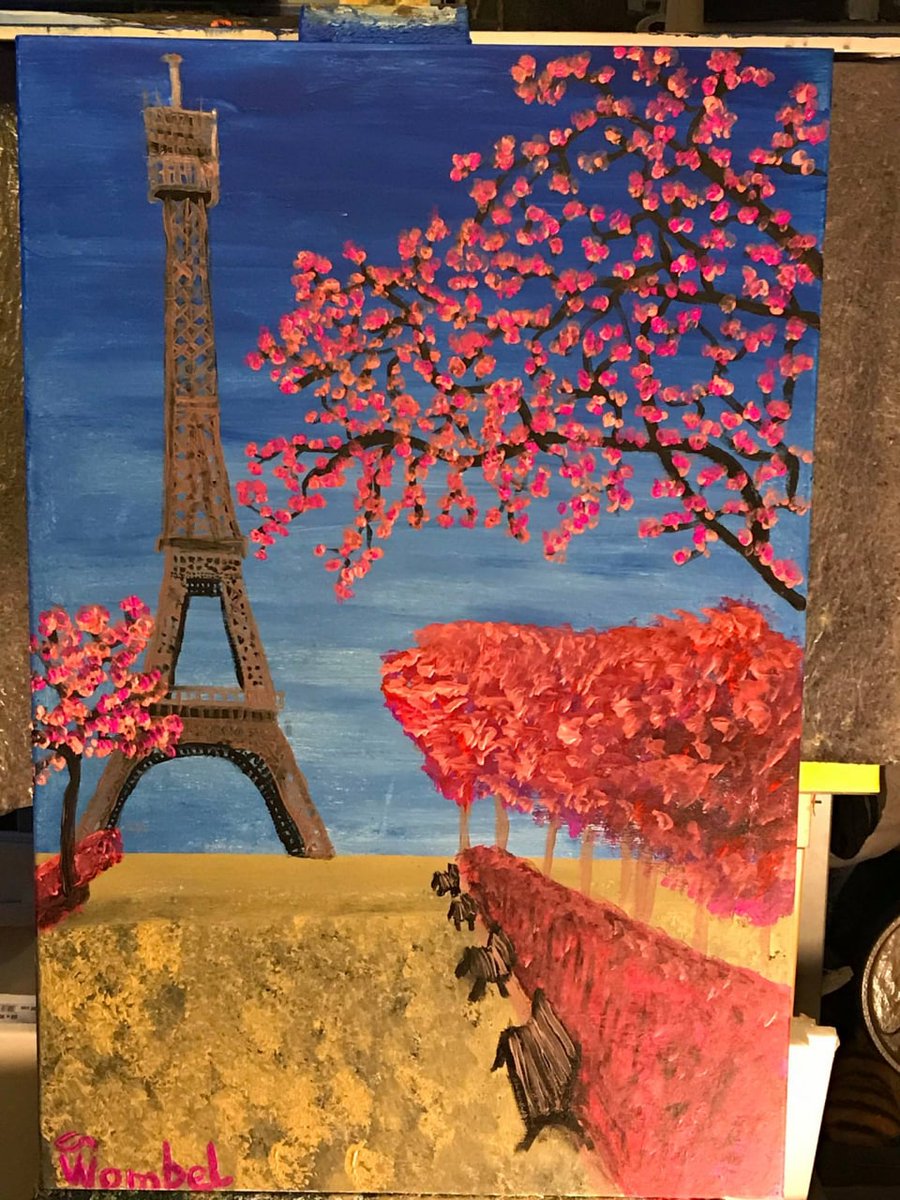 WombelK's tweet photo. I may present my new work: "Pink Paris Eifel Tower." in neon acrylic paint on 90x60cm canvas.
#Artwork #acrylicpaintings #art #acrylic #neon #fluorescent #nightglow #painting #livepainting #acrylic #neonart #Neonkunst #Kunst https://t.co/vmTH4U9RpW