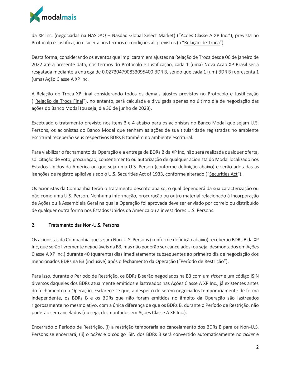 CalixtoCapital's tweet photo. #MODL3 | MODALMAIS | Aviso aos Acionistas https://t.co/lkcnA9ClHi