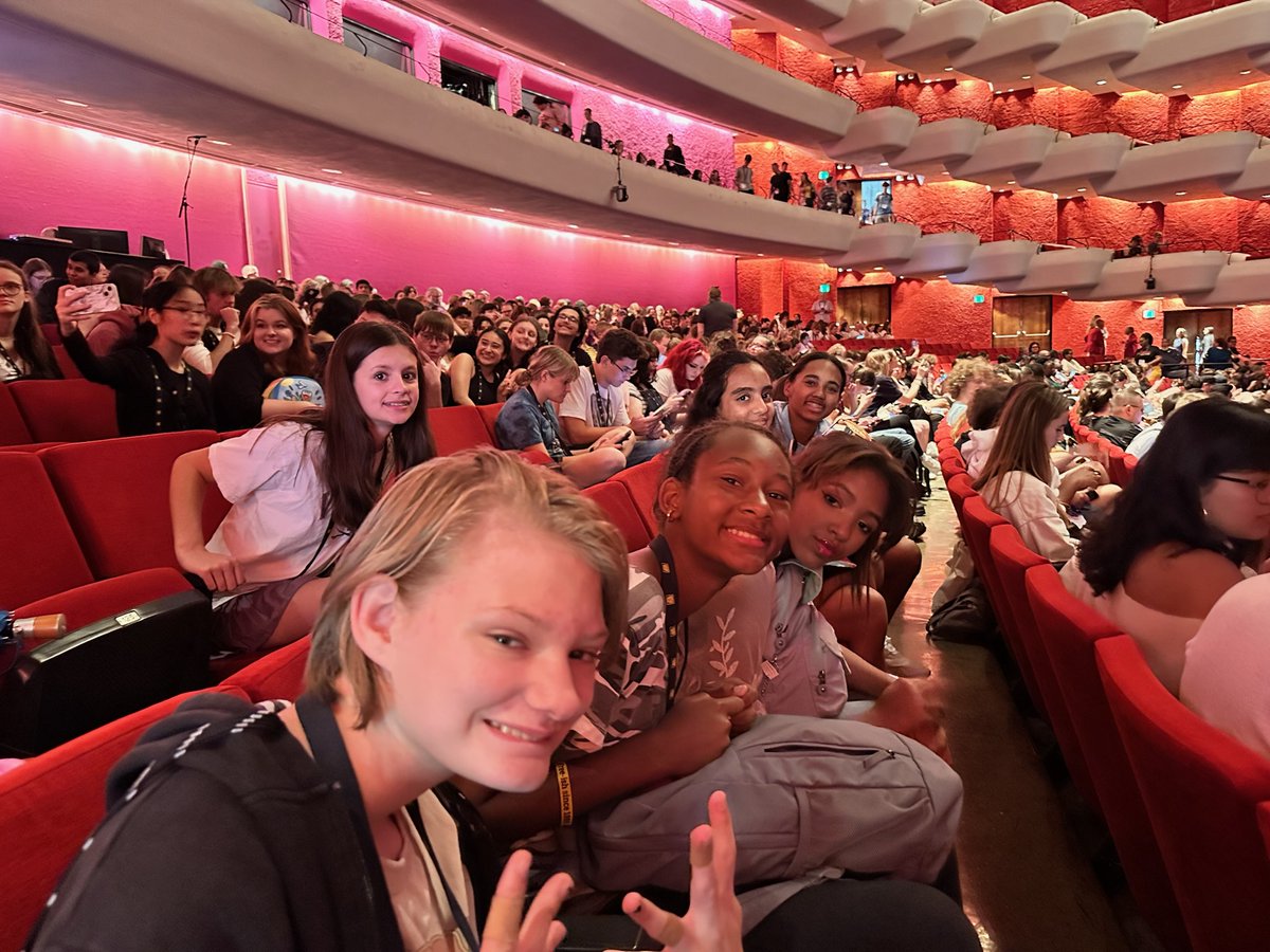 WOW!! What an afternoon. Kaylin & Cameron did well on their presentations, we saw 2 more plays and Charlotte M saw 'The Color Purple' musical with the St. Martin's crew. Now dinner & rest before the opening ceremony tonight. #troupe89327 #itf2023