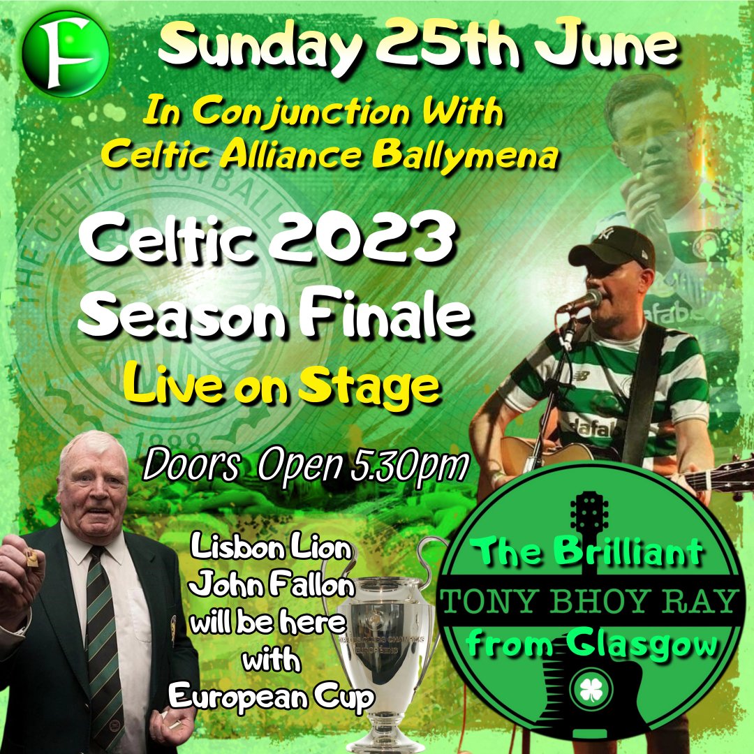 thefelonsclub's tweet photo. Celtic 2023 Season Finale.
#Celtic #bhoys #Finale #TonyBhoyRay #JohnFallon #EuropeanCup https://t.co/2gNmKPE73k