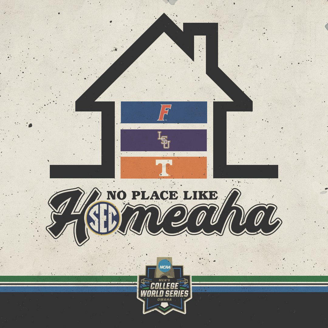 Only 6️⃣ teams in the country are still playing college baseball... HALF of them are from the SEC.

No place like HOMEAHA. 🏠

#MCWS x #ItJustMeansMore