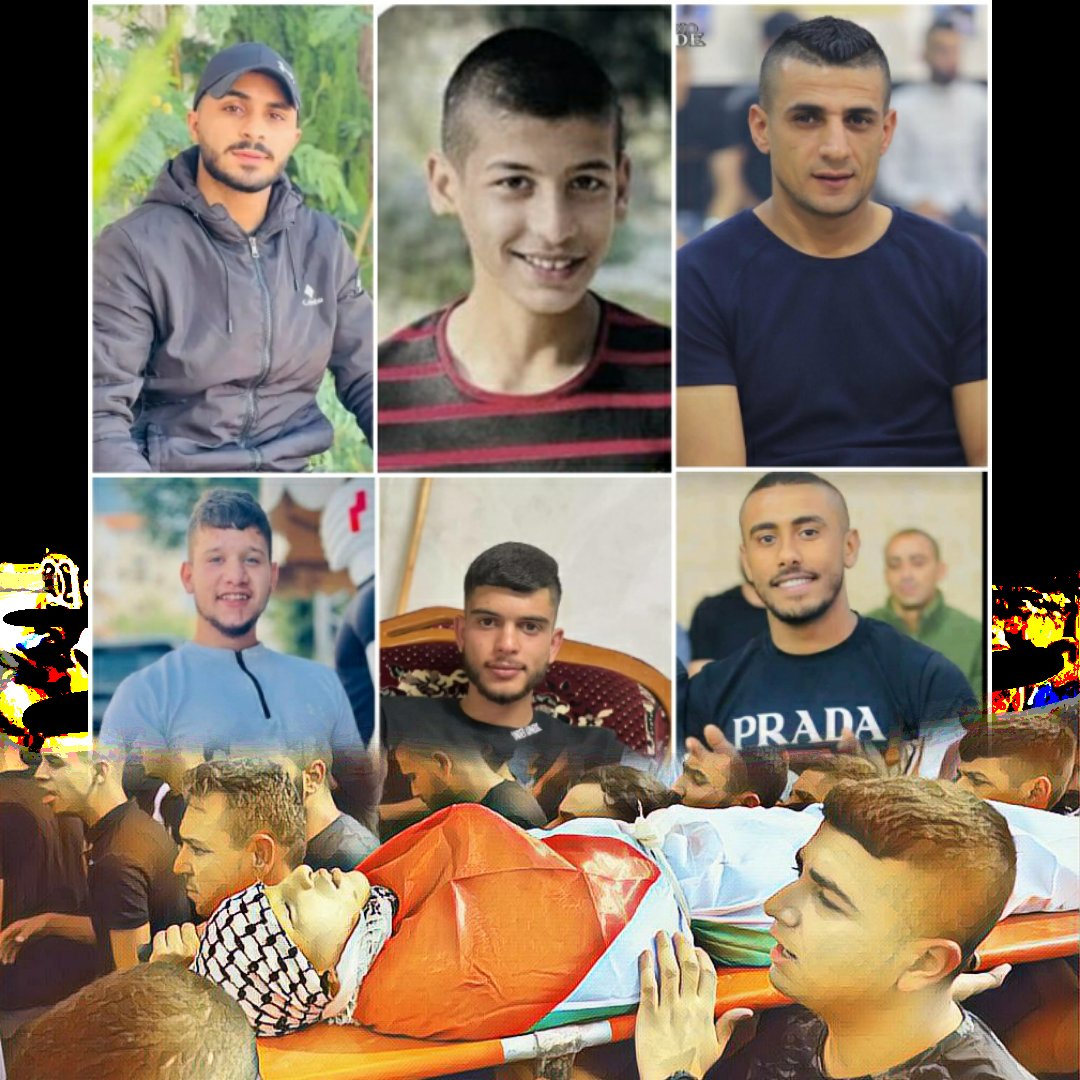 In less than 24 hours: Six #Palestinians were killed, more than 100 palestinians were wounded by the #IsraeliOccupation forces in the ongoing aggression into the occupied #WestBank
#IsraeliCrimes
 #IsraeliTerrorism