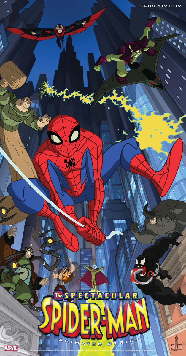 This spectacular Monday continues with a look at two promotional posters used for 'The Spectacular Spider-Man' during the show's two-season run. The first season of the acclaimed cartoon aired on Kids' WB!, while season two moved to DisneyXD. #TheSpectacularSpiderMan #SpiderMan