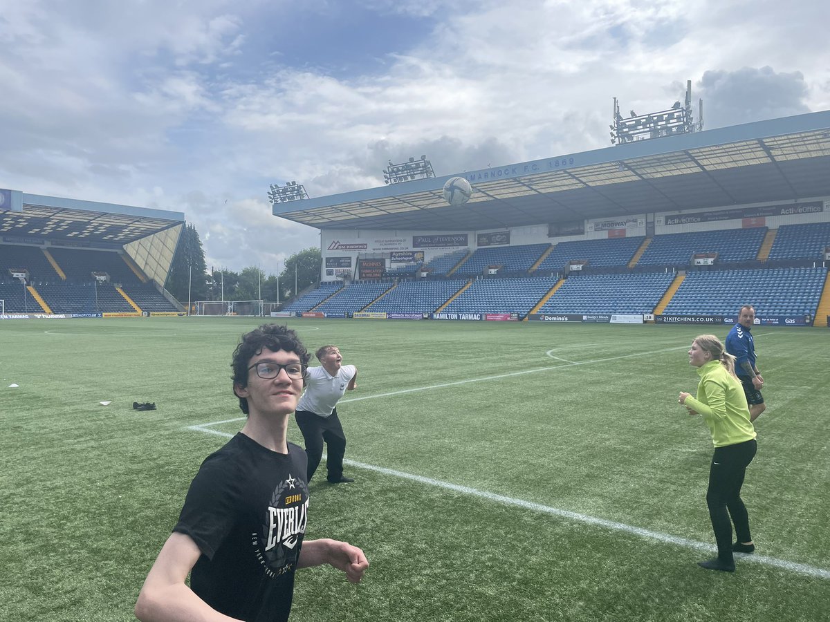 Amazing stadium tour at <a href="/KilmarnockFC/">Kilmarnock FC</a> for our <a href="/Kilwinning_Acad/">Kilwinning Academy</a> SSR y/p and a brand new experience for many of them <a href="/jenmiller45/">Jen Milne</a> 🔵⚪️⚽️