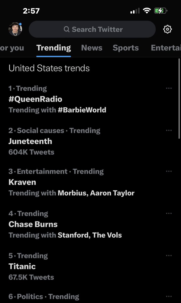 #QueenRadio is Trending #1 with #BarbieWorld @NICKIMINAJ