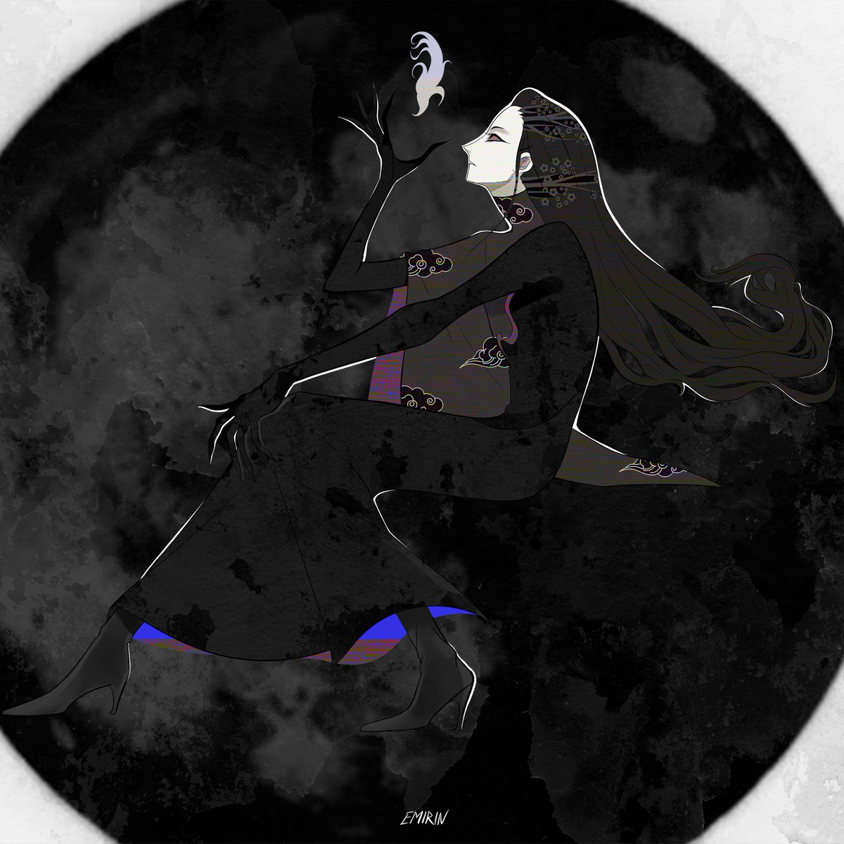 emirin_art's tweet photo. I wanted to do something simpler in form. Magical and at the same time slightly gothic image in the Chinese style🌒
#artist #originalcharacterart #simpleart #art #illustrationart #美術 #digitalart #illust #絵  #イラスト #オリジナルイラスト #イラストレーション #創作 #drawings https://t.co/pNCOpWJztO