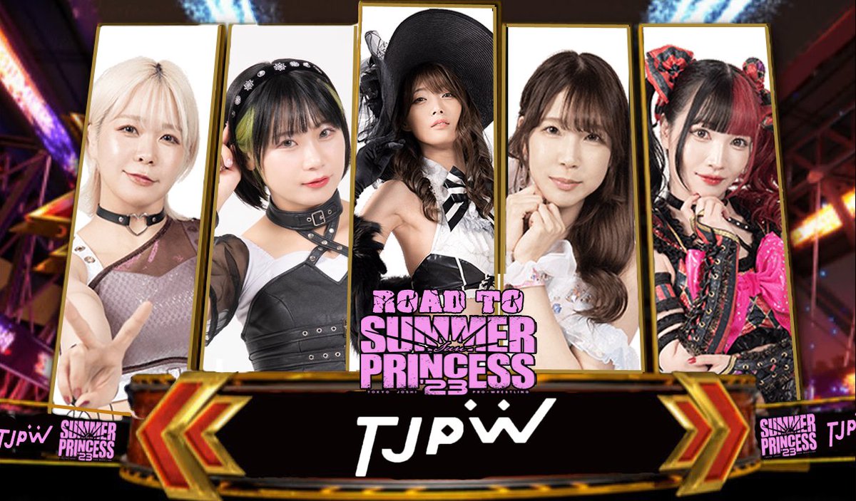 ROAD TO SUMMER SUN PRINCESS '23.

Choose your character.

2023.07.08

#tjpw #tjpwSSP23
#瑞希 
#伊藤麻希
#沙希様
#辰巳リカ
#愛野ユキ