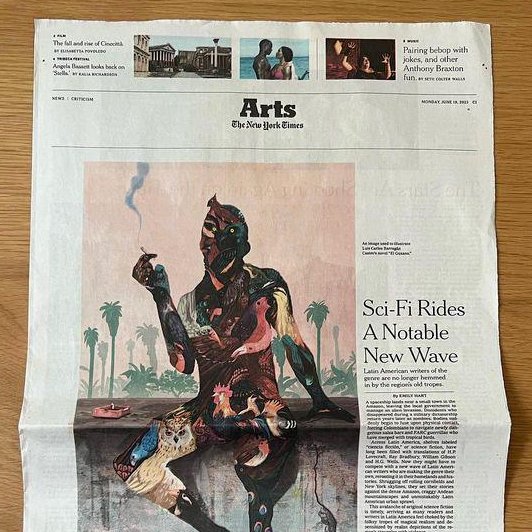 My latest article on the cover of @nytimes Arts Section today - read it here - rb.gy/9asj3