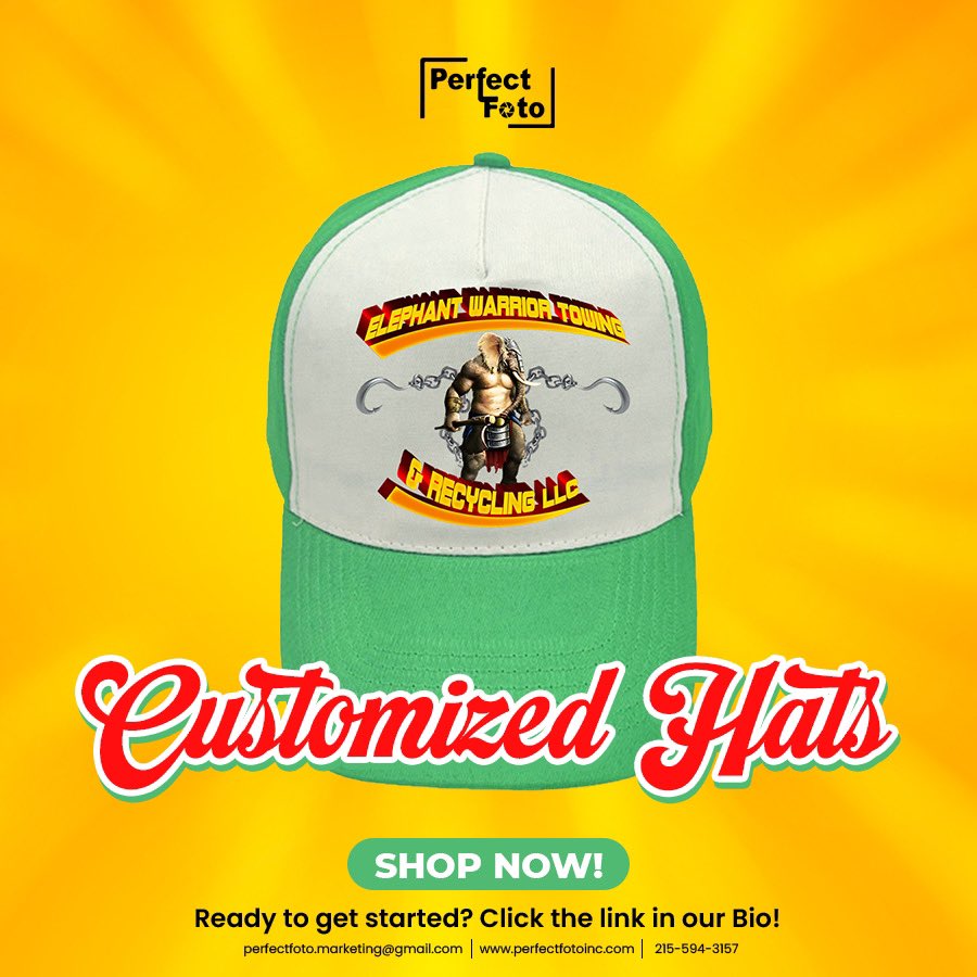 inc_foto's tweet image. Click the Link in our Bio to explore our website and discover the endless possibilities of customization.

#customizedhat #personalizedfashion #hatlover #expressyourself #perfectfotodesigns #clickthelink #exploreourwebsite