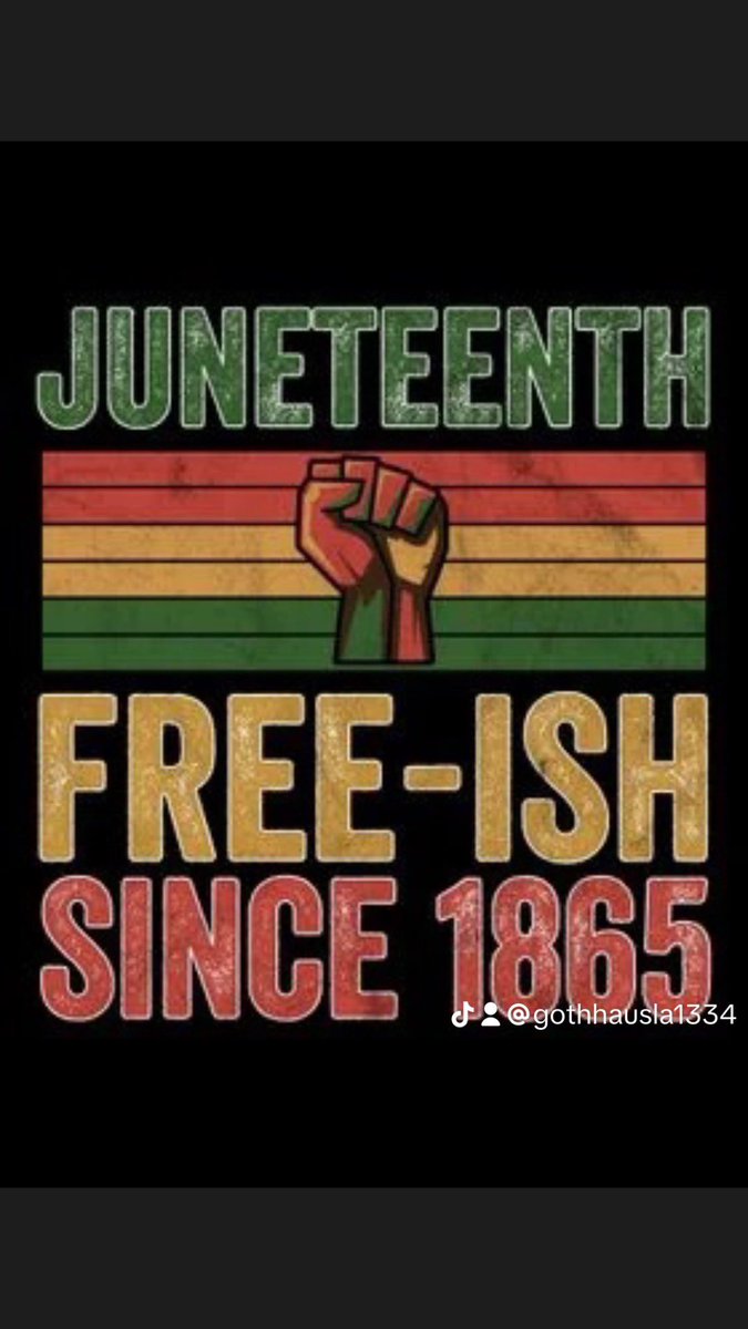 GothHausLA's tweet photo. Happy Juneteenth! We still would like to acknowledge that slavery still exists it just comes in different forms. The way in which the black community faces modern day slavery is Human trafficking and prison system just to name a few. #juneteenth https://t.co/E9031IQ0uL