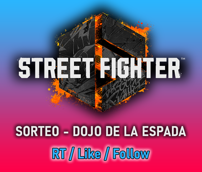 Bandita, tengo 1 código de Steam para una copia de #SF6 #StreetFighter6 que pienso sortear el Miércoles por la noche !

Para entrar sólo tienen que:
- Dar Follow
- Dar RT a este Tweet
- Dar Like a este Tweet

Si quieren una copia Física de PS5. Chequen mi página de Facebook !
