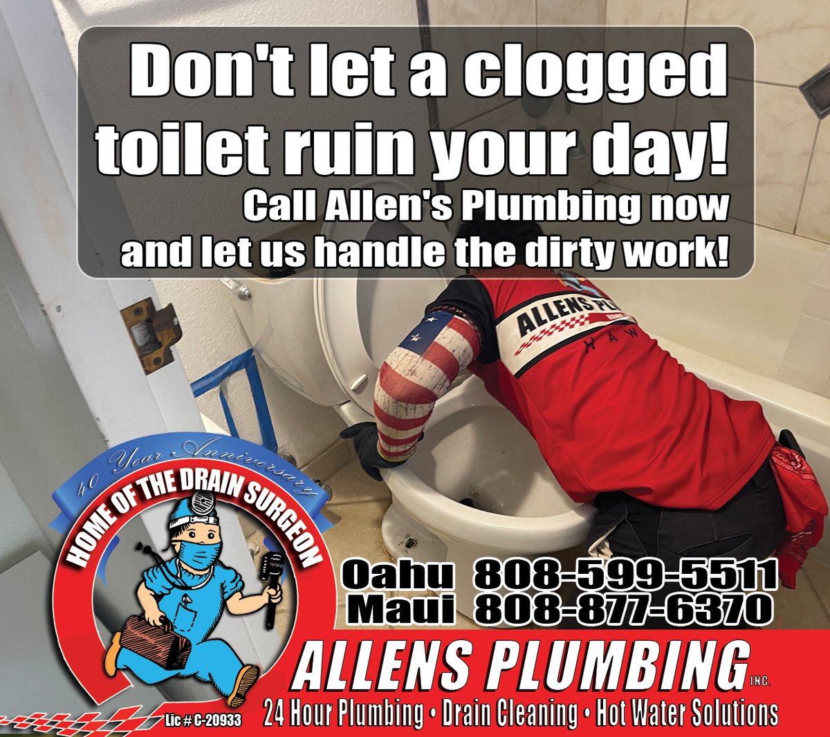 Got a clogged drain? Don't stress, call Allens Plumbing Today! (808) 877-6370 allensplumbinghi.com #hawaiikai #kaaawa #oahuhawaii #mauihawaii #wailua #kahului #aiea #kahala #kailua #laie #kaneohe #lanikai #maalaea #waikapu #waiehu #waihee #kapalua #hawaii #gohawaii #lovehawaii