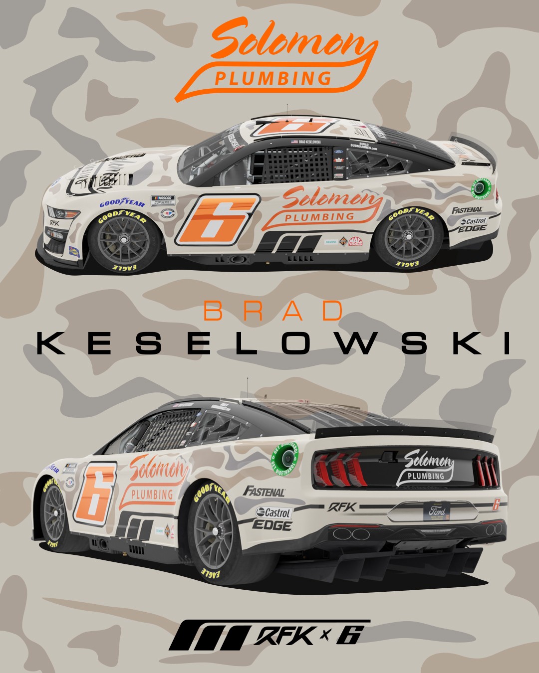 RFK Racing on X: Wearing camo to hunt for a W. 🔥🦆 @keselowski