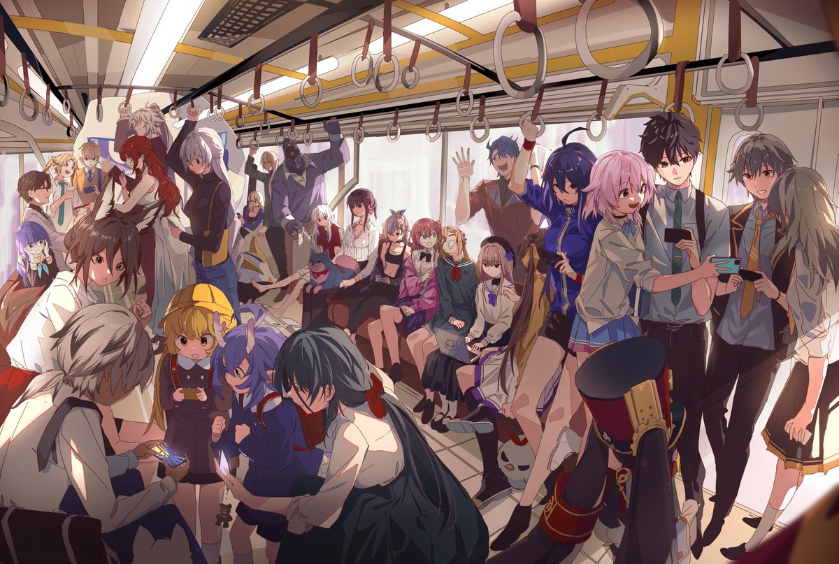 [FANART] Honkai: Star Rail... on a train c: #HonkaiStarRail