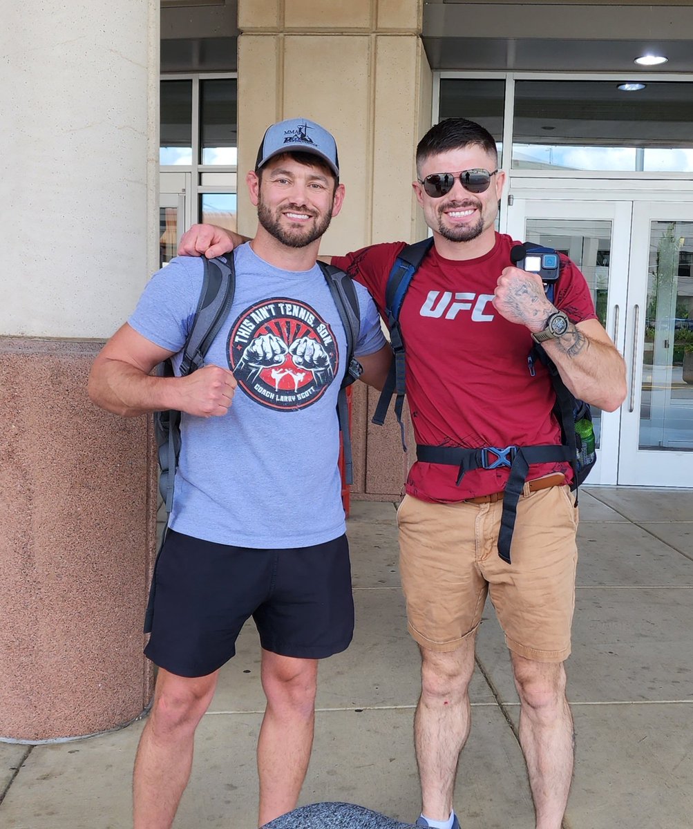 TrevorPeek_mma's tweet photo. We are heading to Jacksonville to sling some bones! Tune in this Saturday on ESPN+. Card starts at 11:30 eastern #PeekNation #PeekWeek #RubySE #Waragoge #pmac #HammerTime https://t.co/rXdzcXBLlf