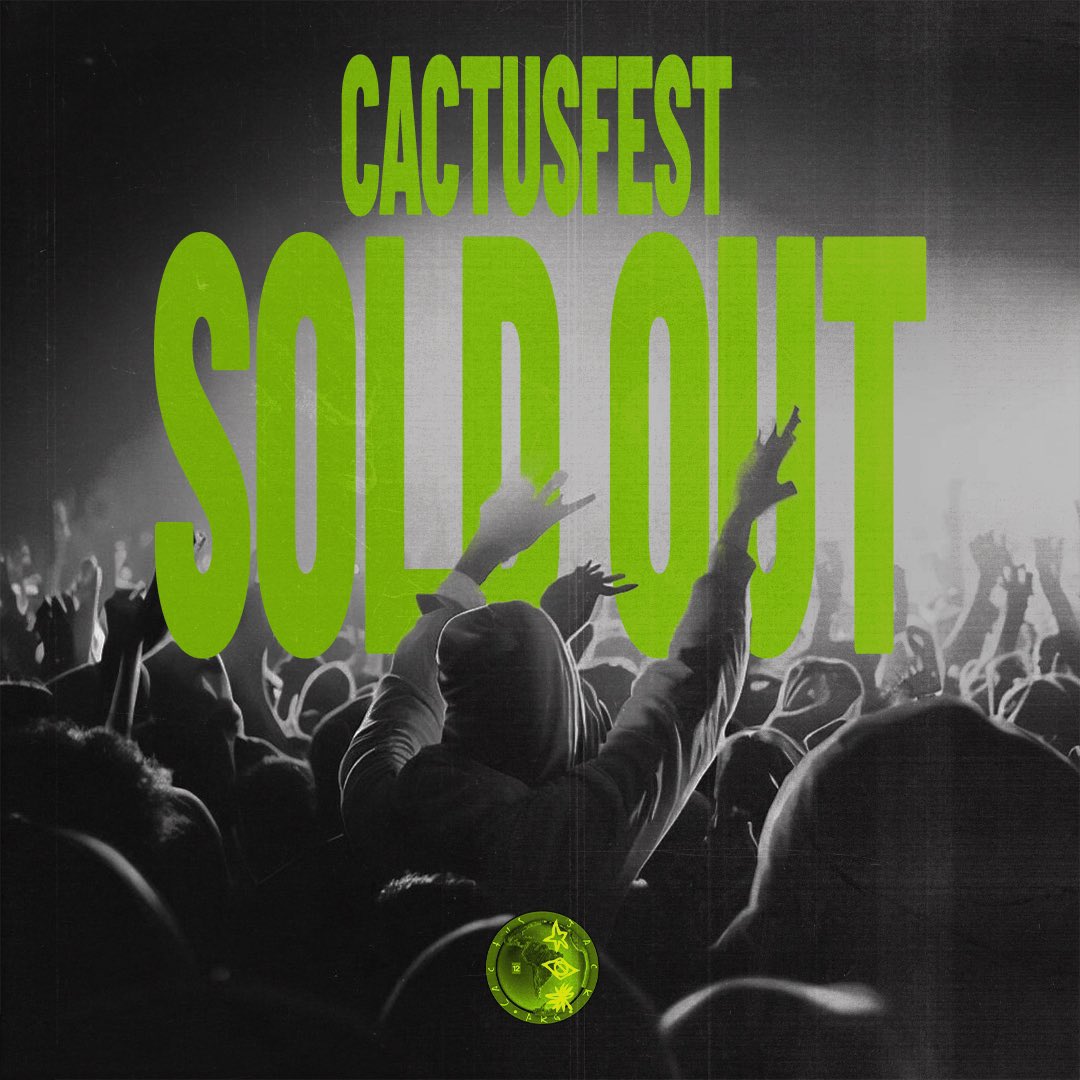 CACTUS FEST ❌SOLD OUT❌
NOS VEMOS EL 15/07 EN NICETO🌵