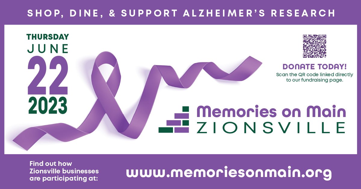 CreativUmbrella's tweet photo. Creative Umbrella is a proud sponsor of the 2nd Annual ‘Memories on Main’ event in Zionsville, a fundraiser for Alzheimer's. You can shop, dine, and support a good cause all at once. Check out https://t.co/fglob5dXz5 to see how businesses in are participating. #alzheimers https://t.co/itHCRnMtvj
