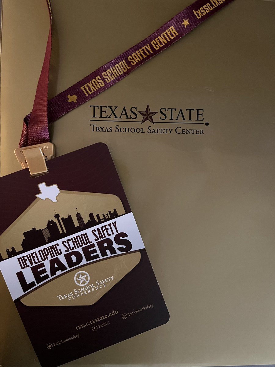 @YISDCounseling attended great sessions on Day 1 @TxSchoolSafety Conference! Opening keynote by Mike Abrashoff @itsyourship, @teainfo updates, @TexasDFPS Child Sex Trafficking, @fortworthpd @FortWorthISD Handle with Care, @sandyhook Violence Prevention.